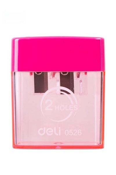 HALAMODO Push Pull Double Hole Pencil Sharpener Single Hole Double Hole Multifunctional Pencil Sharpener Scho