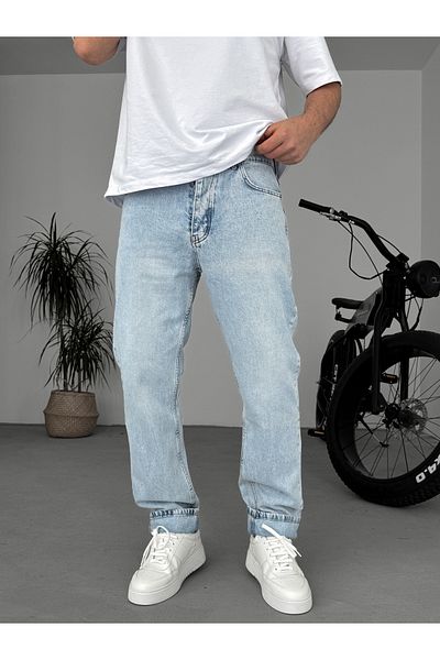 BYBASICMAN Ice Blue Baggy Trousers Ke-112/024/350/539/806