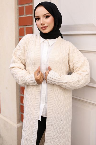 giyze كارديجان طويل محبوك من الشعر إكرو 386