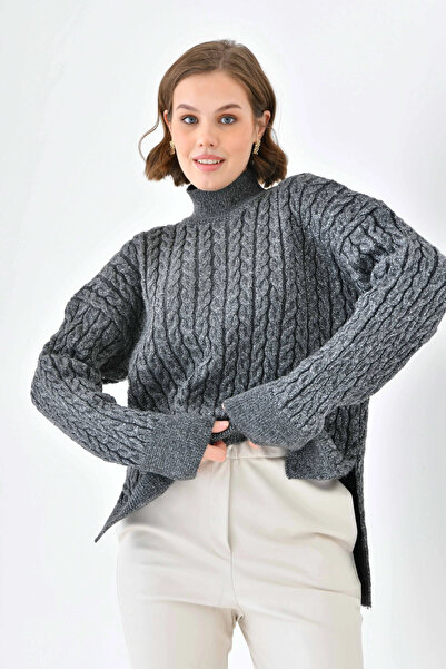 Park Karon Жіночий напіврибальський светр з розрізом