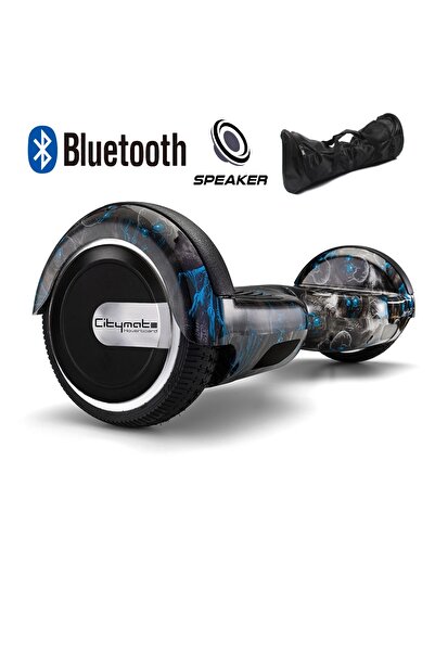 CityMate Smart Balance Elektrikli Kaykay Hoverboard Çanta Hediyeli Bluetooth Hoparlörlü Desenli