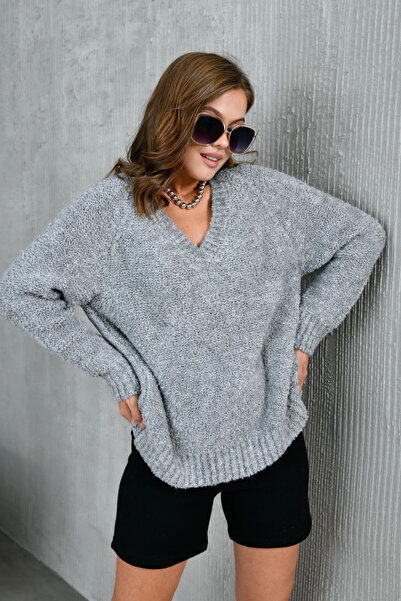 Park Karon Women's V-Neck Wrap Knitwear Sweater