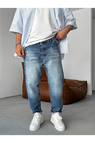 BYBASICMAN Blue Ripped Boyfriend Παπούτσια KE-353/181/277
