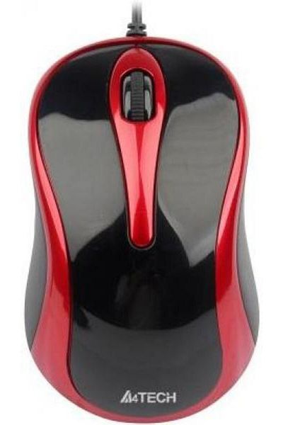 A4 Tech Mouse A4Tech Optic N-350 (Negru-rosu)