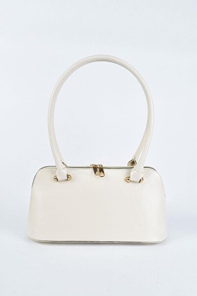 birizmoda Laura Жіноча шкіряна сумка через плече - Бежева