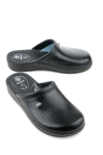 GEZER 04768-25 Leather Anatomical Sabo Men's Slippers