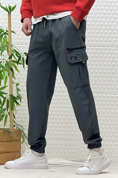 WAFRA Men's Cargo Pocket Model Parachute Jogger Pants