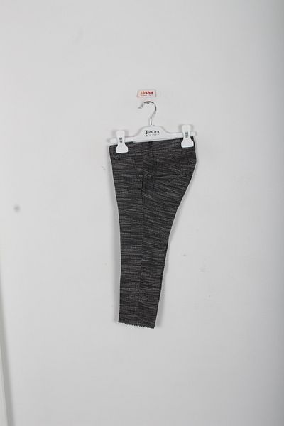 incity Boy's Gray Patterned Stylish Trousers