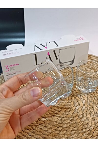 ÇAYLAR AVM Adora Coffee Lava 3-Piece Sides Cup - Adr03