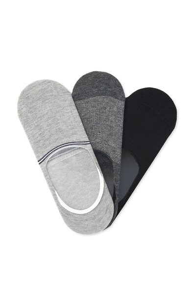 Tudors Комплект от 3 мъжки чорапи с шарки, невидими балерини