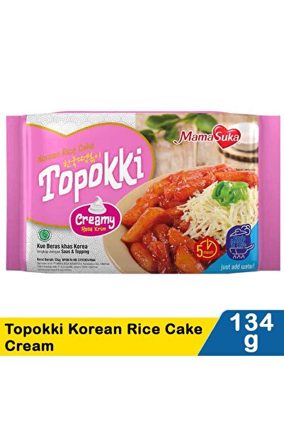 Mamasuka Topokki Creamy 134gr (helal Sertifikalı ! ) ( Soslu pirinç keki )
