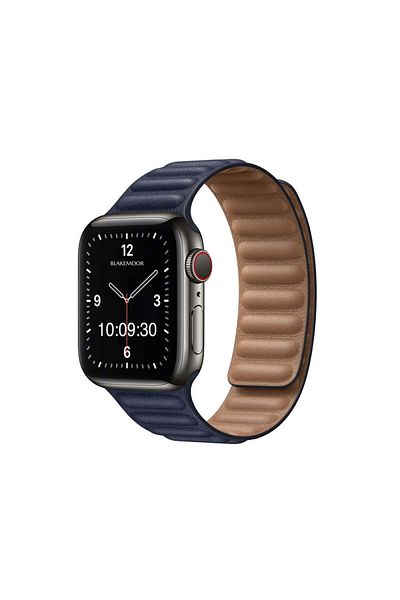 Generic حزام سيليكون مغناطيسي متوافق مع ساعات Apple Watch Series 10/Ultra 2/9/8/7/6/SE، دعامة أنيقة