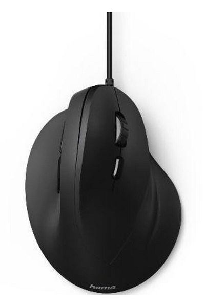 Hama Mouse Ergonomic cu fir Hama EMC-500, 1400 DPI, Optic (Negru)