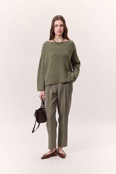 Manuka Übergroßer Pullover aus gewebter Baumwolle