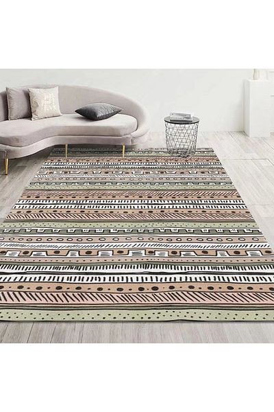 sharpdo Modern Minimalist Style Living Room is Fully Covered with Imitation Cashmere Thickened Carpet