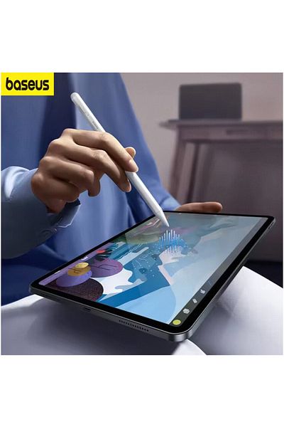 Baseus قلم أبيض لأجهزة iPad Air 4 5 وiPad 6 و7 و8 و9 و10 وiPad Pro 2 و3 و4 و6 وiPad Mini 5