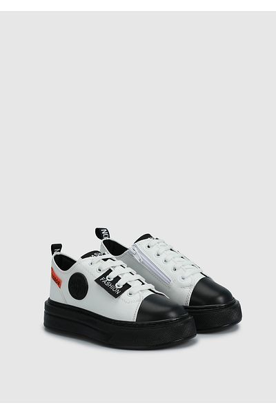 Kiddo Tenis alb și negru pentru băiat