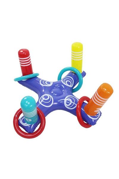 COOYA Inflatable Water Toy, Pool Toss Game, With 4 Rings, 82*82*40 Cm, Suitable for Pools and Outdoors