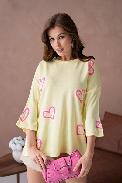 Park Karon Жіночий трикотажний светр з каменем