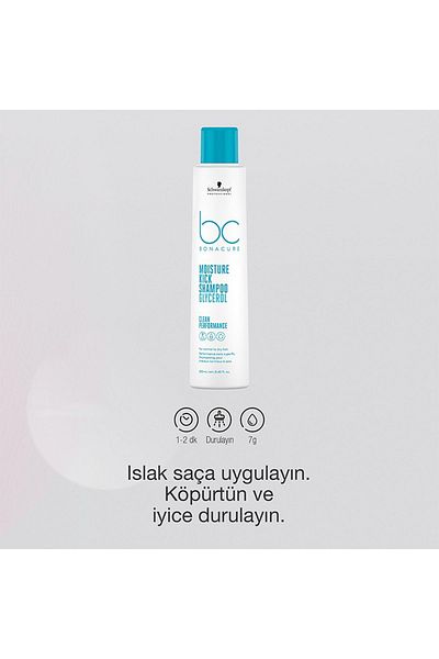 Bonacure Bc Bonacure Moisture Kick in Hair Natural Shine Creative and Moisturizing Shampoo 250ml/