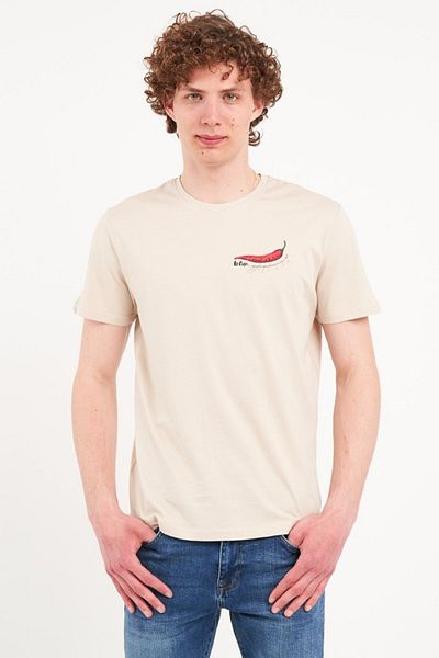 Lee Cooper Tricou barbat cu imprimeu Marime: XXL, Culoare: ANCIENT SCROLL