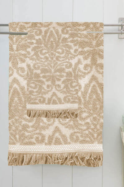 Mira Home Sa resama Luksuzni set peškira za kupanje 100% pamuk L Zaštita za d...