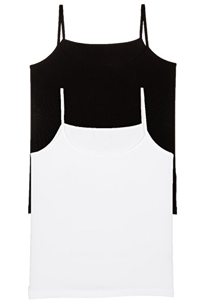 Nicoletta Чорно-біла жіноча спортивна майка - 2 штуки в упаковці