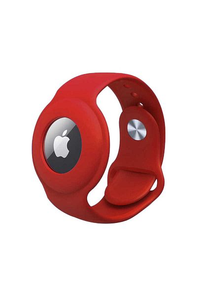 Teknoqr Compatible Airtag Keychain Tqr Lanyard-Red