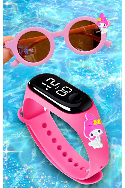 havzoria Figürlü Dijital Dokunmatik Led Ekran Çocuk Saati +Figürlü Gözlük (Gö...