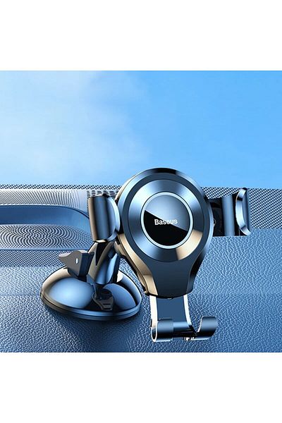 Baseus Black Car Phone Holder For Iphone Auto Gravity Dashboard Sucker Car Cellphone