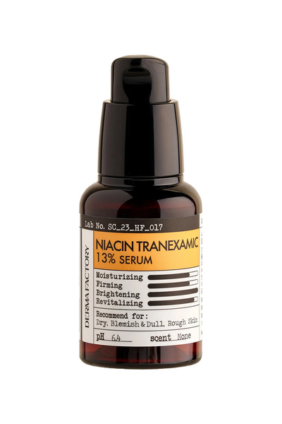 DERMA FACTORY Niacinamide and Tranexamic Acid, Brightening Serum Niacin Tranexamic Acid Serum 13%