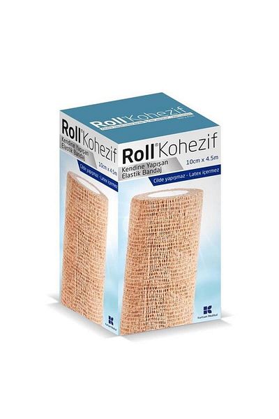 Roll ضمادة مطاطية ذاتية اللصق مقاس 10 سم × 4.5 م