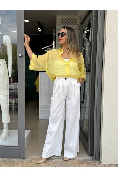 Rozella Butik Silky Transparent Shirt