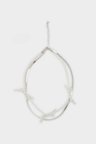 DeFacto Women's Silver Necklace E6719Axns