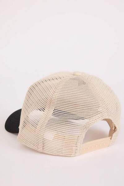 DeFacto Men's Label Printed Woven Baseball Basketball Cap D7832Ax25Sm