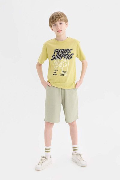 DeFacto Boy's Elastic Waist Pocket Pique Shorts B5925A825Sm