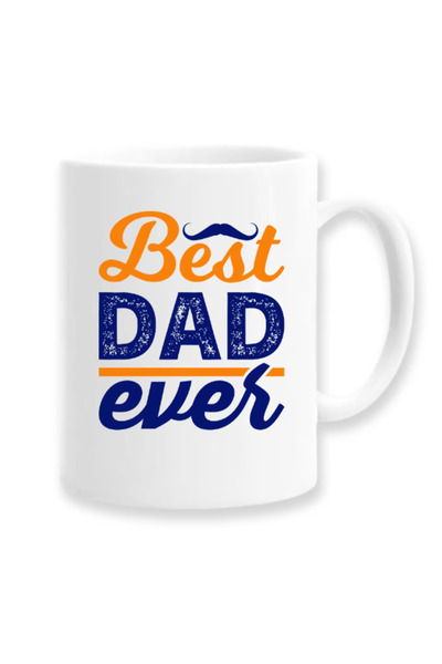 OEM Cana albă personalizată „Best dad ever”, INOVATIX. 330 ml