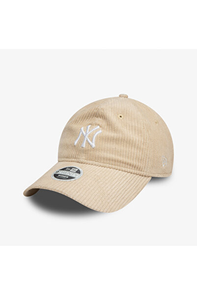 NEW ERA New York Yankees Cord 9Forty Kadın Bej Şapka