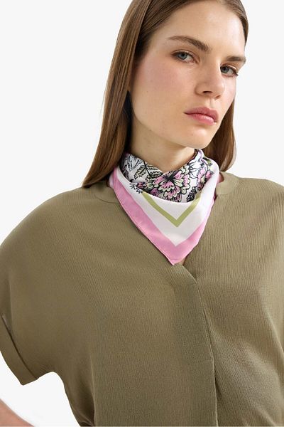 DeFacto Women's Patterned Satin Scarf E6163Ax25Sm