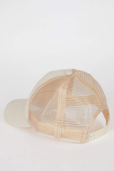 DeFacto Kadın Etiket Baskılı Dokuma Beyzbol Basketbol Şapkası D7986AX25SM