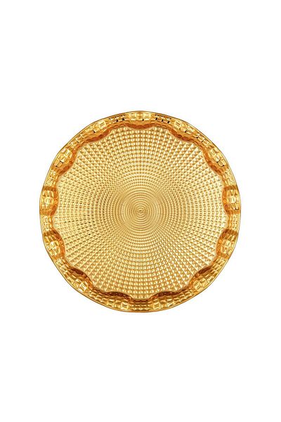 FARİKA 6-person Duru 35cm Metal Tray (GOLD)
