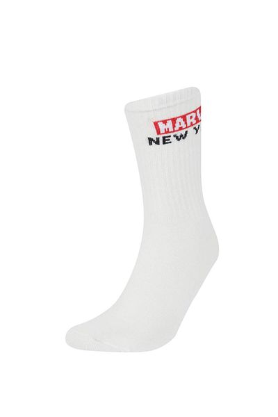 DeFacto Ανδρικό λογότυπο Marvel Only 2 Pack Βαμβακερές μακριές κάλτσες E5078axns
