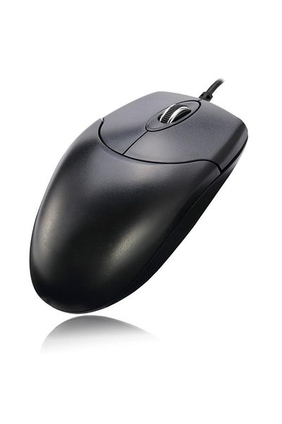 ADESSO Mouse optic Adesso, 3 butoane, senzor pentru suprafete multiple, cablu USB