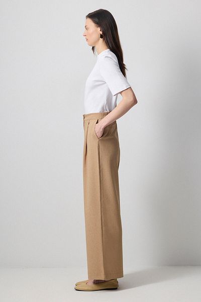 Touché Privé Elastic Waist Pleated Trousers