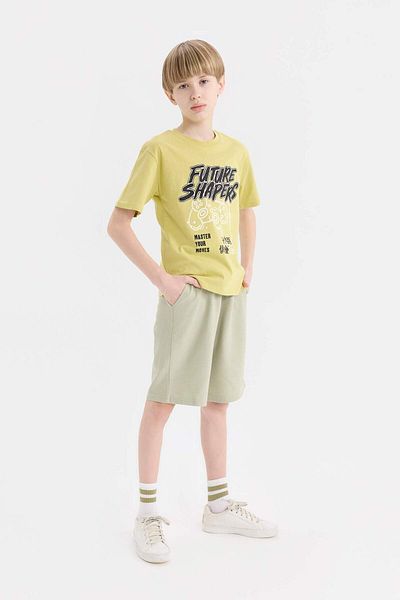 DeFacto Boy's Elastic Waist Pocket Pique Shorts B5925A825Sm