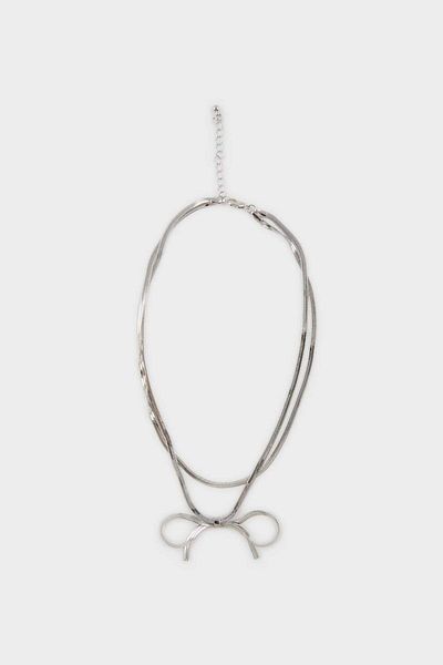 DeFacto Women's Silver Necklace E6722Axns
