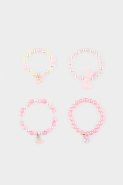 DeFacto Girl's 4-Piece Pink Bracelet E8097A8Ns