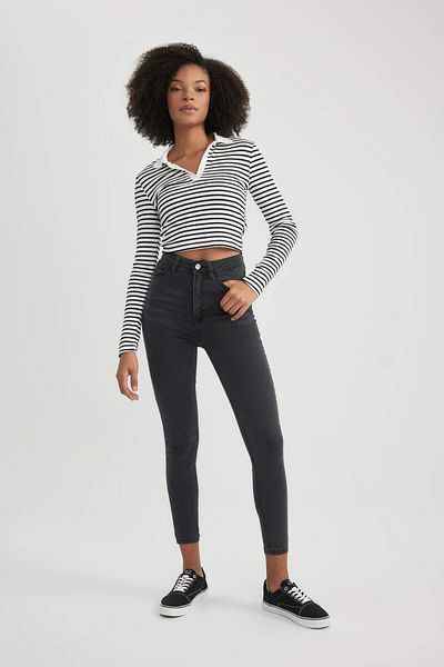 DeFacto Super Skinny Fit Trousers B8593Axns