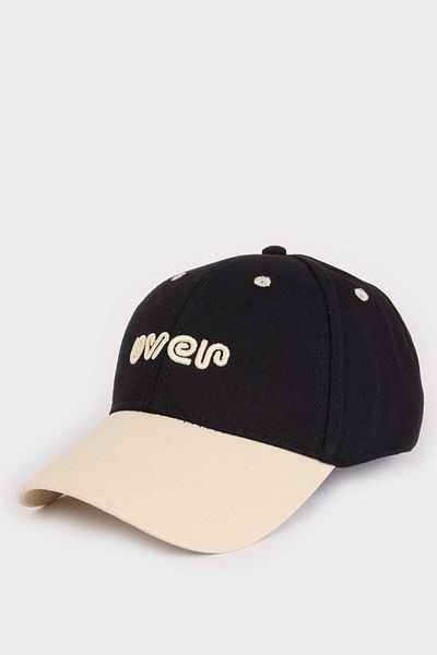 DeFacto Men's Label Printed Woven Baseball Basketball Cap D7833Ax25Sm