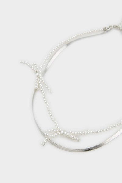 DeFacto Women's Silver Necklace E6719Axns